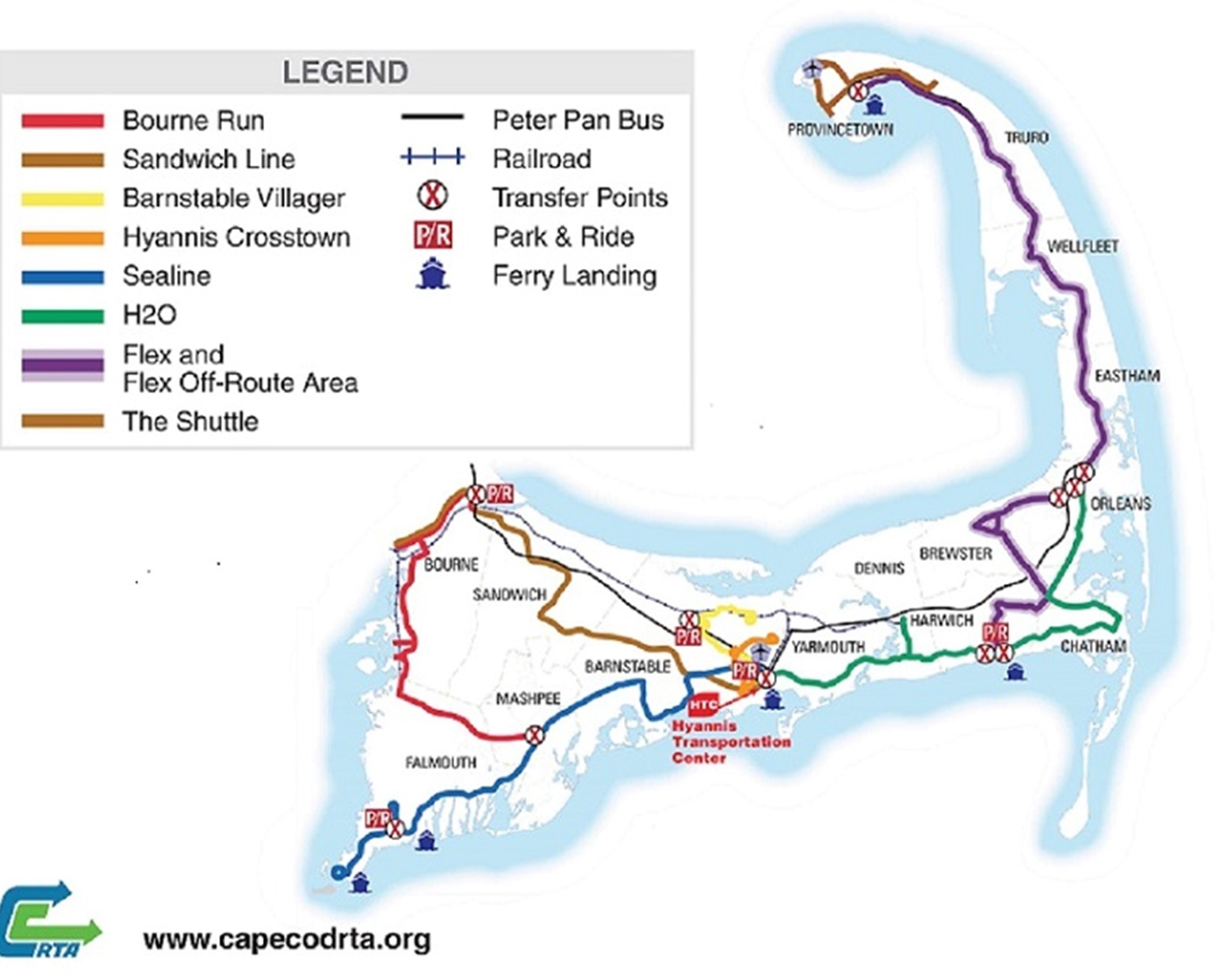 CCRTA Service Map